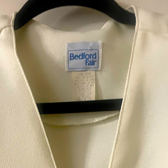 Vintage Bedford Fair 80’s-inspired (Size 12) Retro Cream Jacket & Skirt Suit - Picture 11 of 13